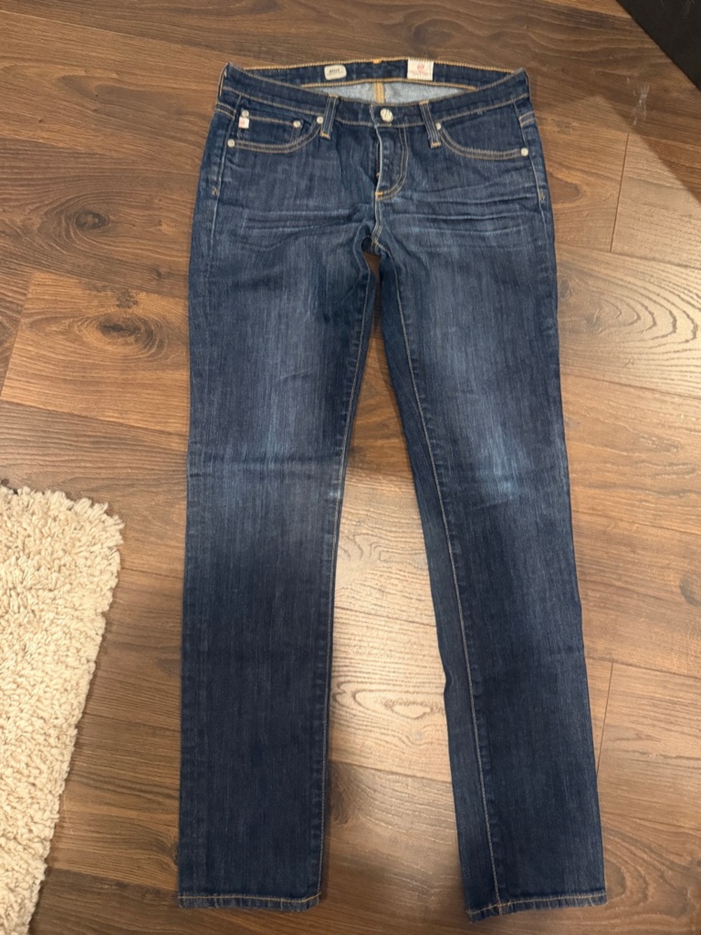AG Adriano Goldschmied Stilt Cigarette Leg Jeans Dark Wash Size 27R Made in USA